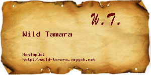 Wild Tamara névjegykártya